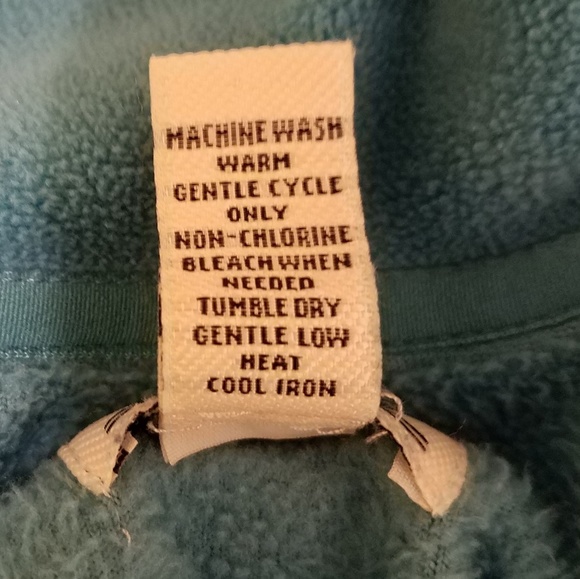 Bass full Zip Blue Polar Fleece Winter Vest Size L - Picture 8 of 8